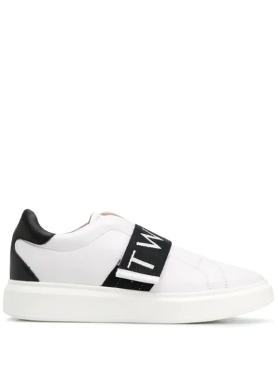 Twinset Logo Band Sneakers In White
