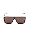 Saint Laurent Unisex Mask Ace Shield Sunglasses, 99mm In Black