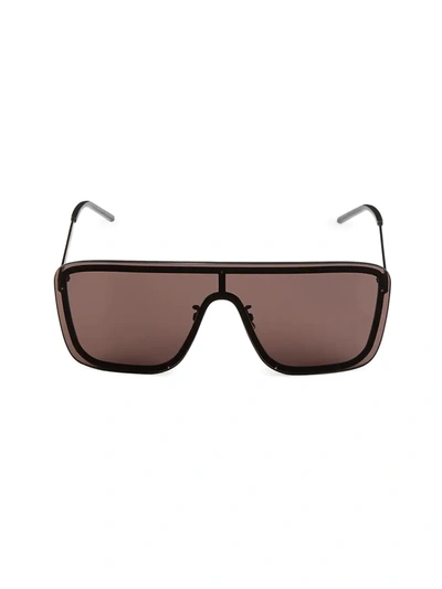Saint Laurent Unisex Mask Ace Shield Sunglasses, 99mm In Black
