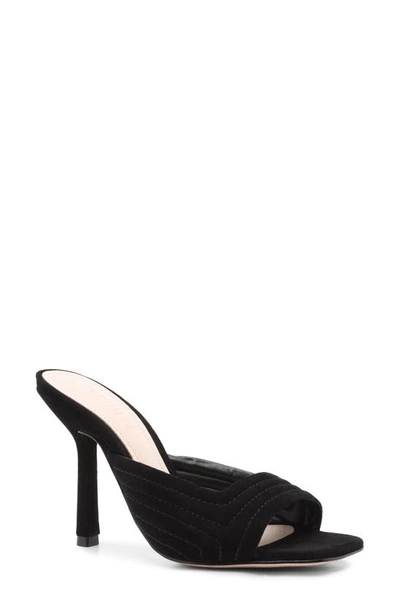 Schutz Women's Addeline High Heel Sandals In Black Leather/ Black