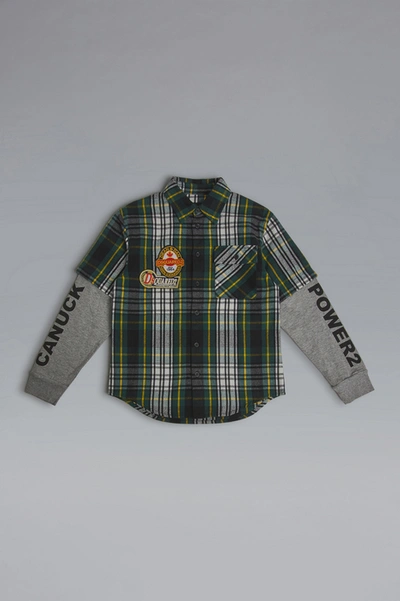 Dsquared2 Kids Shirt In Green