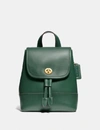 Coach Turnlock Backpack - Women's In Brass/everglade