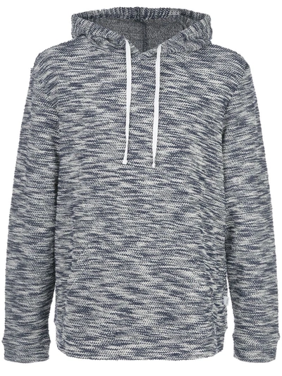 Onia Michael Cotton-blend Hoodie In Blue