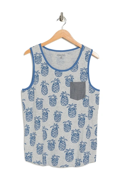 Sovereign Code Trusty Pineapple-print Tank Top In Pineapple Outline/he