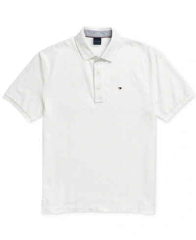 Tommy Hilfiger Adaptive Men's Classic-fit Ivy Polo Shirt With Magnetic Closure In Bright White