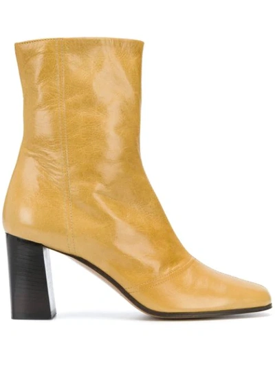 Michel Vivien Jaune Ankle Boots In Yellow