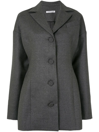 Georgia Alice Divine Wool Coat Dress In Grey
