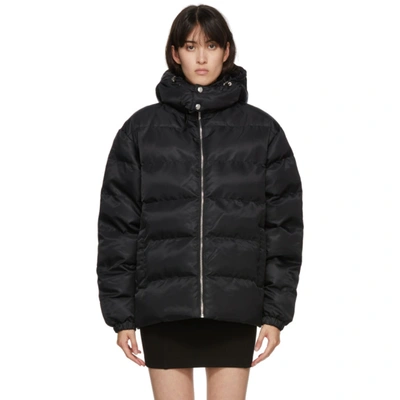 Alyx 1017  9sm Black Buckle Puffer Jacket In Blk0001 Bla