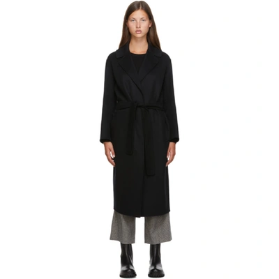 Max Mara 3boario Coat In Black