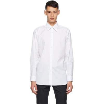 Dunhill White Formal Shirt In 120 White