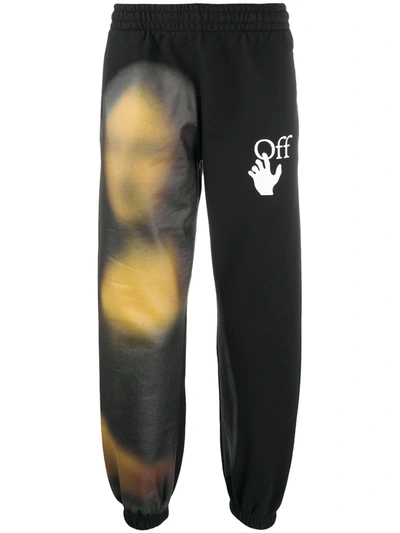 Off-white Blurred Mona Lisa Track Pants In Black