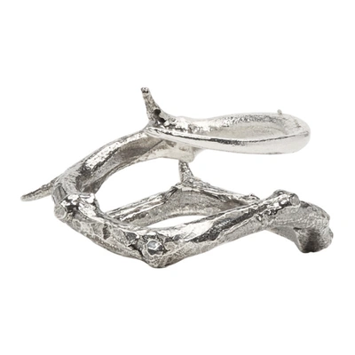 Pearls Before Swine Silver Thorn Ring In 925 Silver