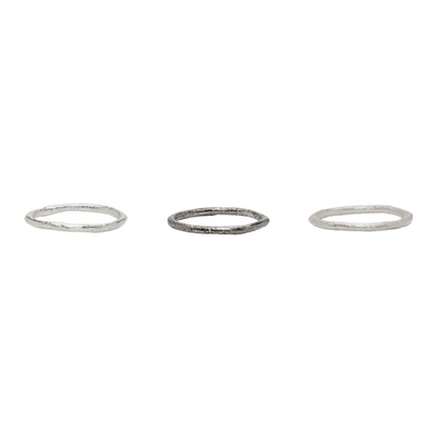 Pearls Before Swine Silver Simple Ring Set In 925 Silver