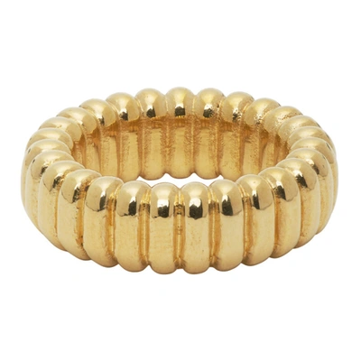 Laura Lombardi Gold Camille Ring In Brass