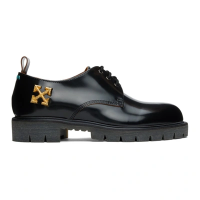 Off-white Arrow Hardware Derby In Black