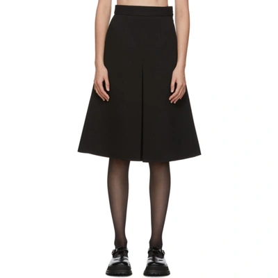 Shushu-tong Shushu/tong Black Single Pleat Skirt In Ba100 Black
