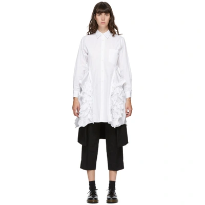 Comme Des Garçons Comme Des Garçons Comme Des Garcons Comme Des Garcons White Shirt Dress In 1 White