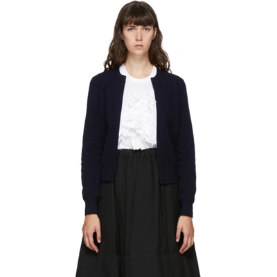 Comme Des Garçons Comme Des Garçons Comme Des Garcons Comme Des Garcons Navy Wool Cardigan In 2 Navy