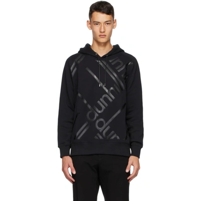 Dunhill Black Longtail Hoodie In 001 Black