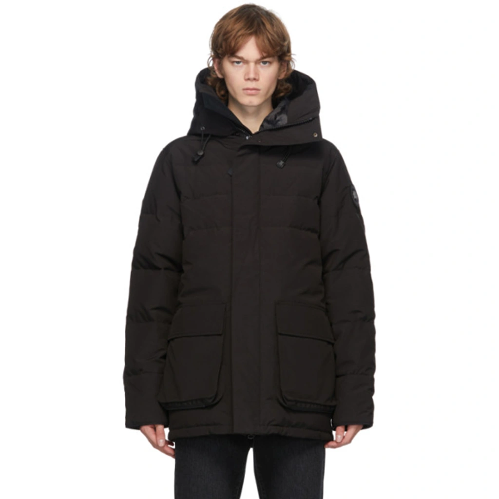 Canada Goose Black Down 'black Label' Wedgemount Parka ModeSens