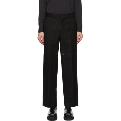 Andersson Bell Black Double Knee Wide Trousers