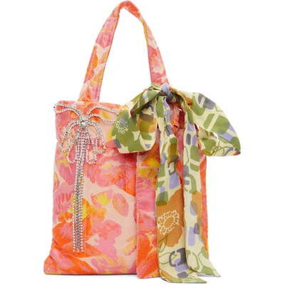 Collina Strada Pink Floral Meme Bag In Pinkfloral