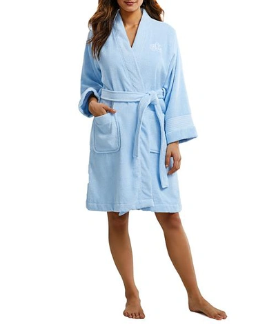 Lauren Ralph Lauren Greenwich Terry Robe In Estate Blue