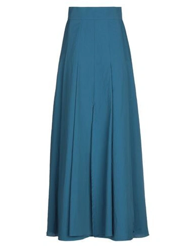 Brunello Cucinelli Long Skirts In Slate Blue