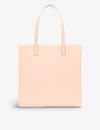 Ted Baker Icon Leather Tote Bag In Pink