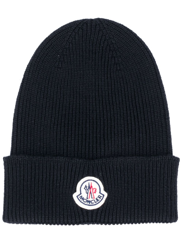 moncler beanie mens black