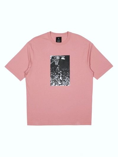 Pre-owned Jordan  X Union Reverse Dunk T-shirt Rust Pink