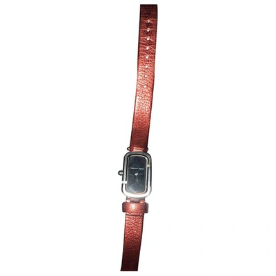 Pre-owned Marc Jacobs Red Steel Watch