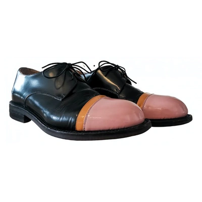 Pre-owned Acne Studios Black Leather Lace Ups