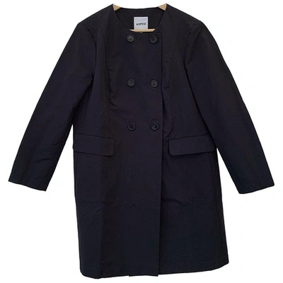 Pre-owned Aspesi Trench Coat In Blue