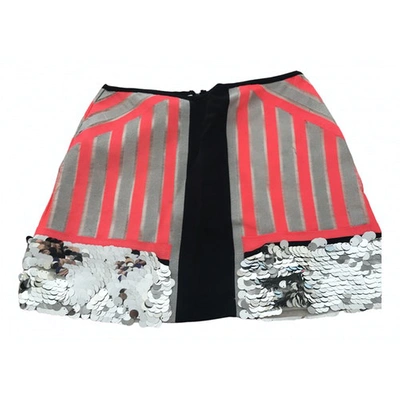 Pre-owned Sass & Bide Silk Mini Skirt In Multicolour