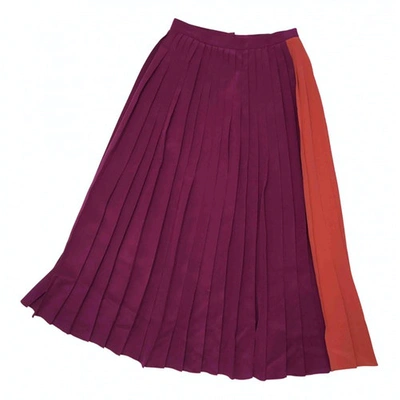 Pre-owned Barbara Casasola Multicolour Silk Skirt