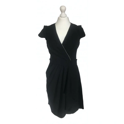 Pre-owned Alexander Wang Wool Mini Dress In Black