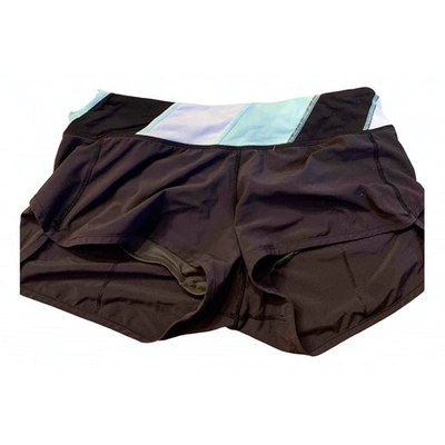 Pre-owned Lululemon Black Cloth Shorts