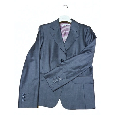 Pre-owned Gerard Darel Wool Suit Jacket In Brown