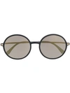 Mykita Anana Round-frame Sunglasses In Black