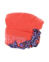 Versace Jeans Couture Hats In Coral