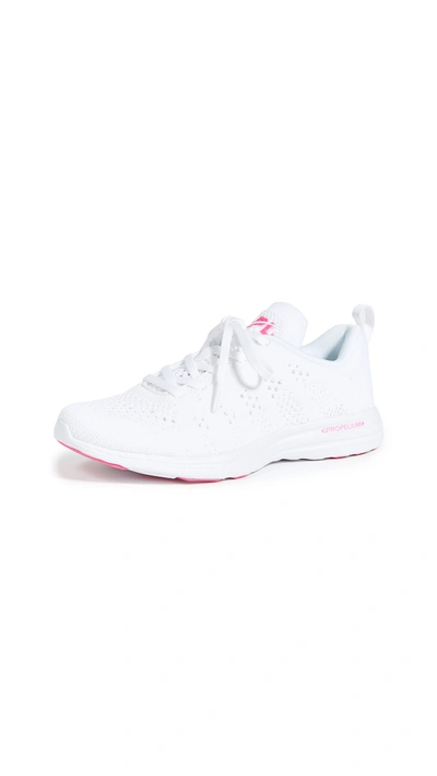 Apl Athletic Propulsion Labs Techloom Pro White Knitted Sneakers