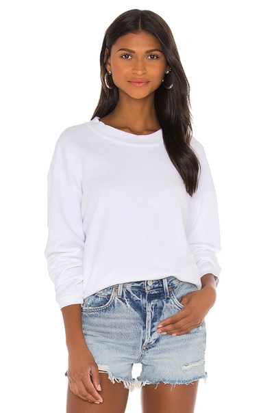 Lna Crew Sweatshirt In White