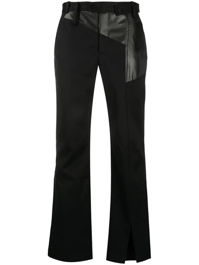 A-cold-wall* Contrast Panel Trousers In Black