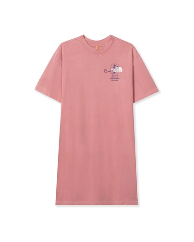 Pre-owned The North Face  X Brain Dead T-shirt Dress Rose