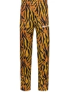 Palm Angels Tiger Side Stripe Track Pants In Orange