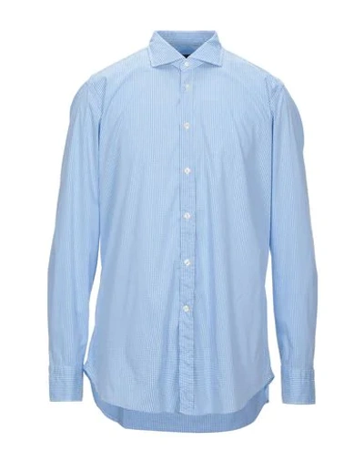 Addiction Checked Shirt In Sky Blue
