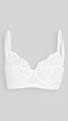 Else Petunia Stretch-mesh And Corded Lace Underwired Bra In Ivory
