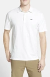 Patagonia Trout Fitz Roy Regular Fit Organic Cotton Polo In White