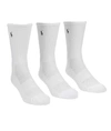 Polo Ralph Lauren Tech Athletic Crew Socks 3-pack In White
